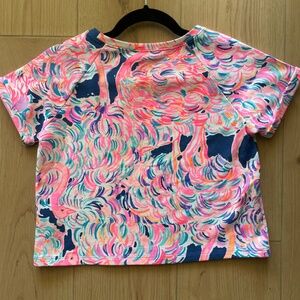 Girls Lilly top Pelican pink head in the sand